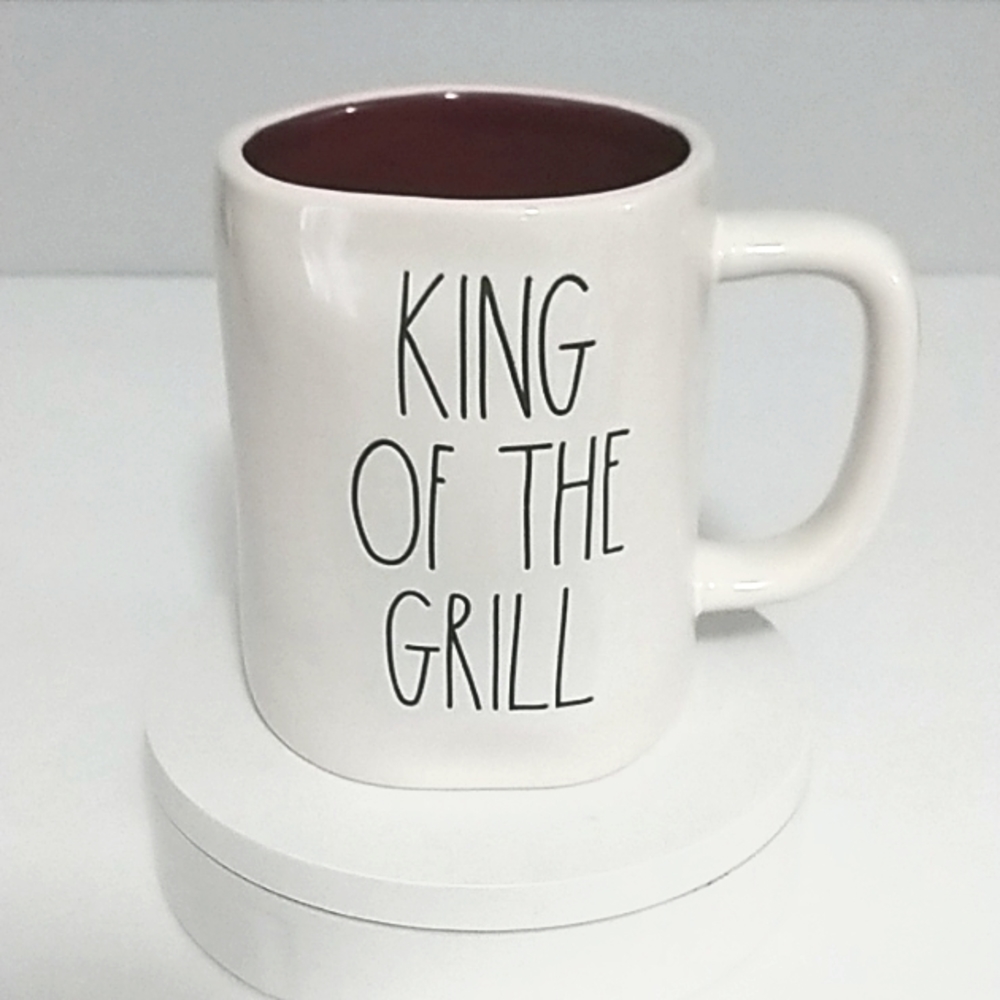 Rae Dunn King Of The Grill Ceramic Mug